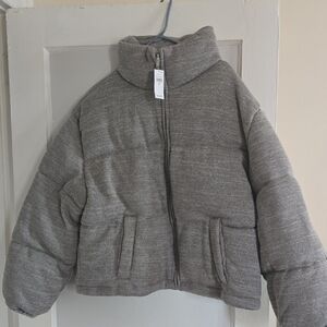 GAP Women's Gray Puffer Jacket